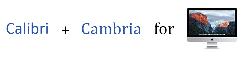 Cambria font substitute
